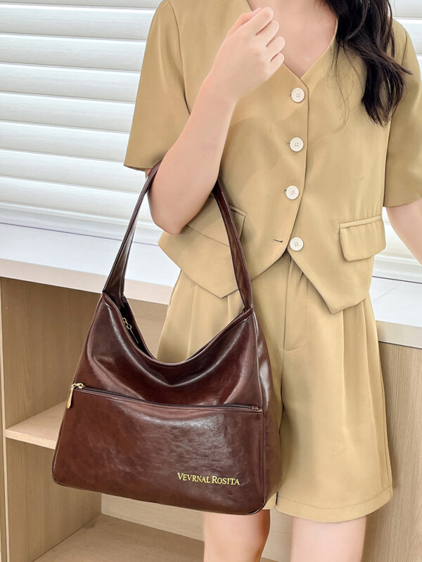 1 (2) PU Leather Tote Bag