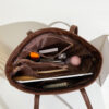 Soft Leather Commuter Tote Bag for Daily Use