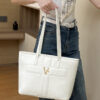 Soft Leather Commuter Tote Bag for Daily Use