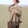 Large Capacity Quilted Leather Tote Bag Fashion Commuter Handbag