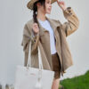 Large Capacity Quilted Leather Tote Bag Fashion Commuter Handbag