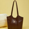 Women's Casual Quilted Handbag with Zipper Pocket