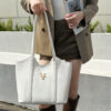 Women's Casual Quilted Handbag with Zipper Pocket