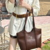 Women's Casual Quilted Handbag with Zipper Pocket